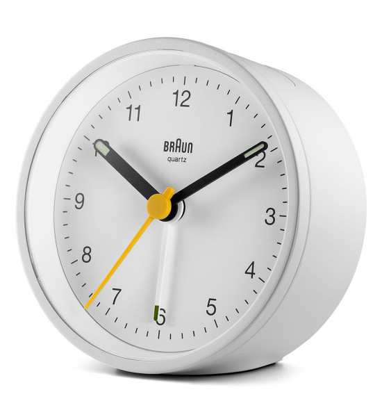 BRAUN BRAUN BC12W BEYAZ KLASİK ANALOG ALARMLI MASA SAATİ