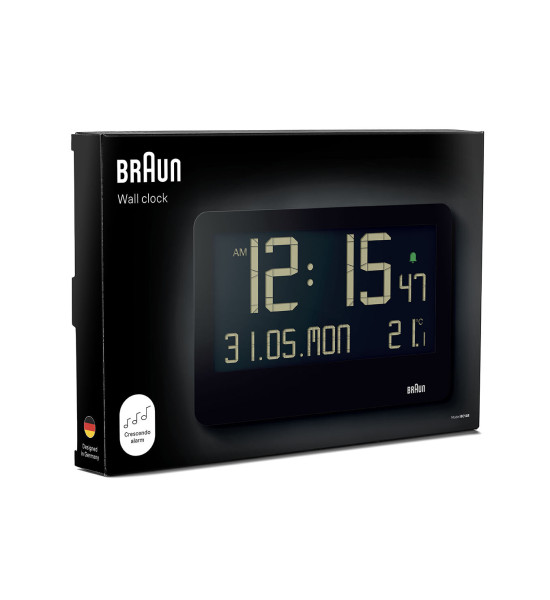 Braun BRAUN BC14B SİYAH DİJİTAL DUVAR SAATİ