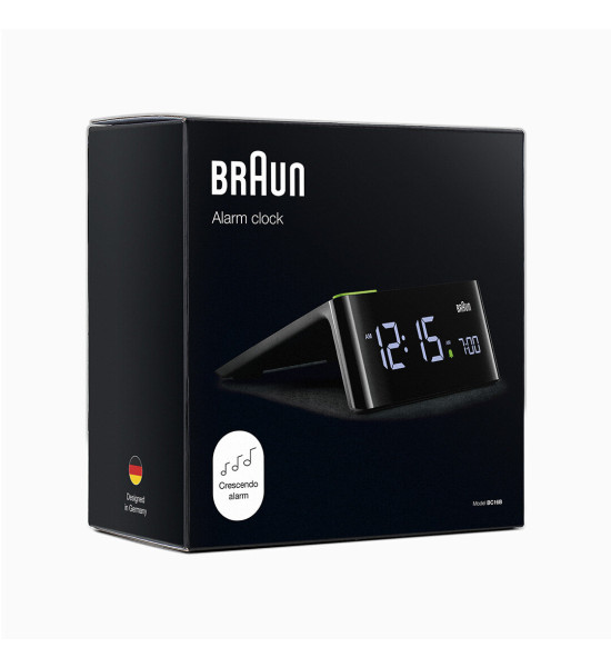 BRAUN BRAUN BC16BEU SİYAH VA LCD EKRAN DİJİTAL ALARMLI MASA SAATİ