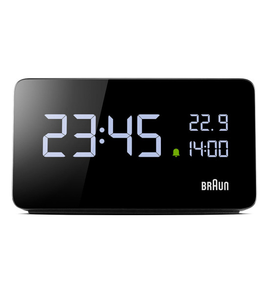 Braun BRAUN BC20BEU SİYAH DİJİTAL ALARMLI MASA SAATi
