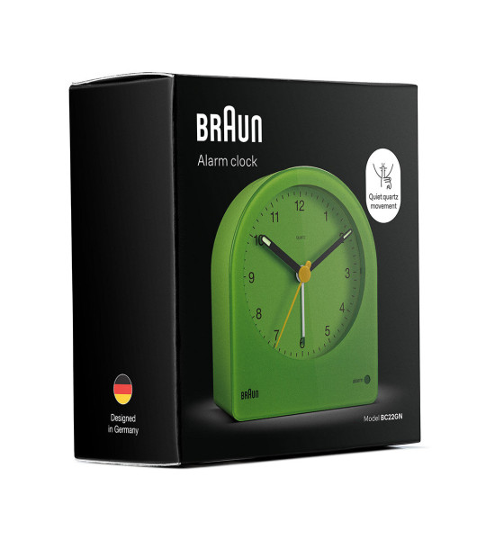 Braun BRAUN BC22GN YEŞİL KLASİK ANALOG ALARMLI MASA SAATİ