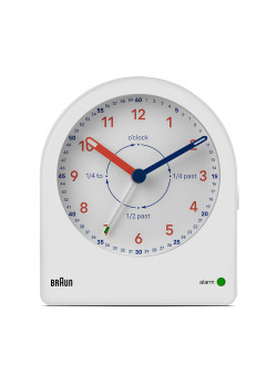 Orijinal Braun Bc22Tw Beyaz Time Teachers Analog Alarmli Masa Saati̇ (2 Yıl Türkiye Resmi Garantili)