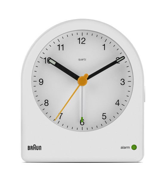 BRAUN BRAUN BC22W BEYAZ KLASİK ANALOG ALARMLI MASA SAATİ