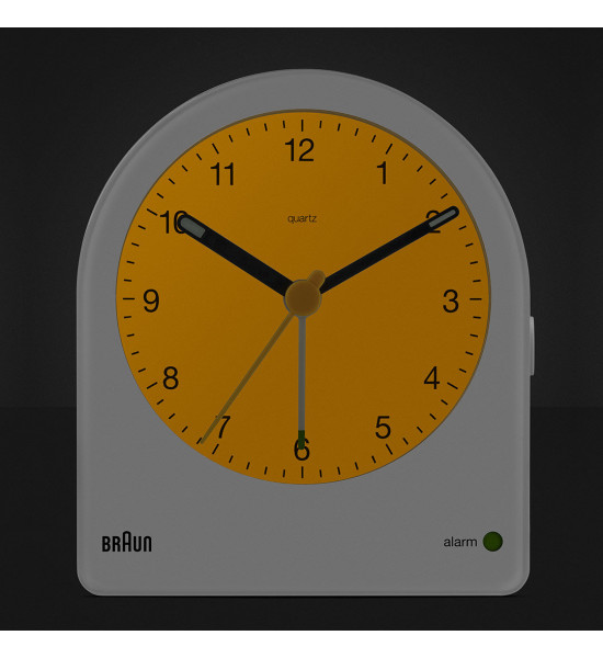 BRAUN BRAUN BC22W BEYAZ KLASİK ANALOG ALARMLI MASA SAATİ