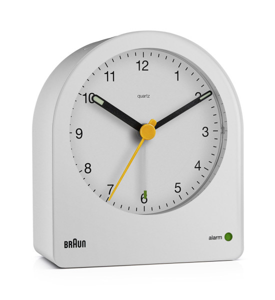 BRAUN BRAUN BC22W BEYAZ KLASİK ANALOG ALARMLI MASA SAATİ