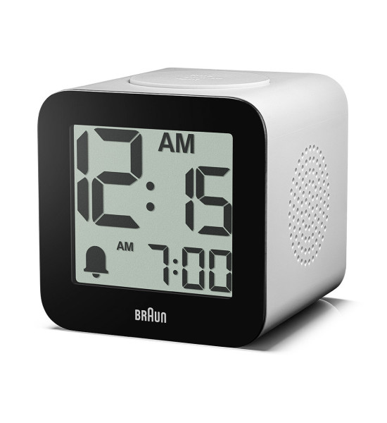 BRAUN BRAUN BC25WP BEYAZ TIME SPEAKING DİJİTAL ALARMLI MASA SAATi