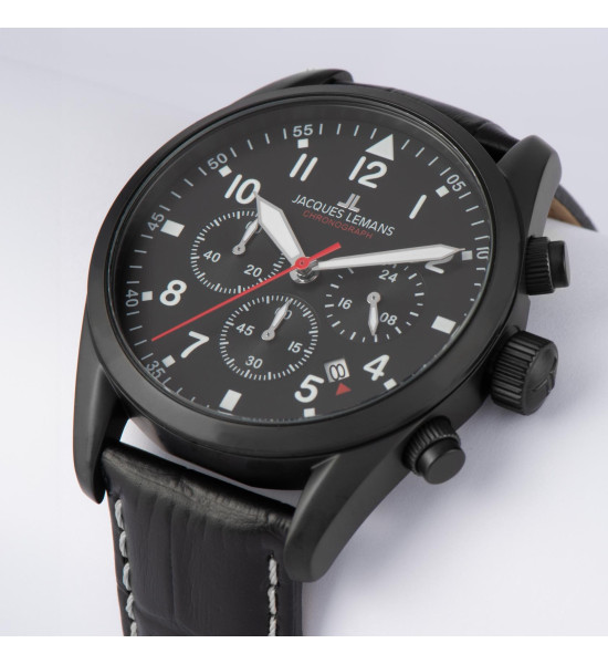 JACQUES LEMANS JACQUES LEMANS SPORT 42-2F ERKEK KOL SAATİ
