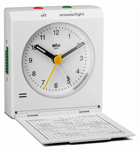 BRAUN & ZEON BRAUN BC05W ANALOG ALARMLI MASA SAATİ