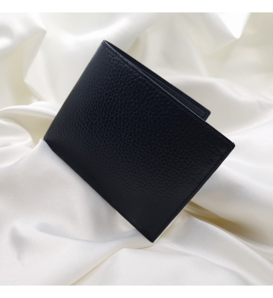 ALC Collection Hakiki Deri Klasik Yatay Erkek Cüzdan (Siyah)
