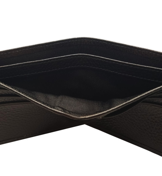 ALC Collection Hakiki Deri Klasik Yatay Erkek Cüzdan (Siyah)