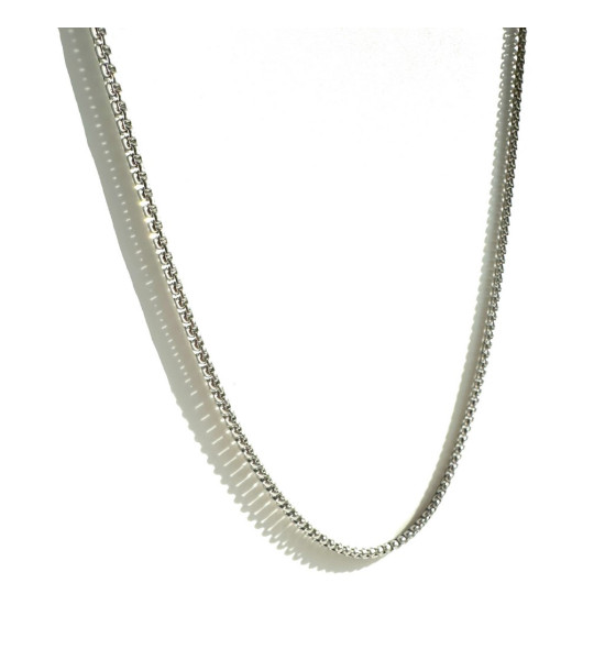 ALC Collection Gümüş Kaplama Çelik Zincir Erkek Kolye