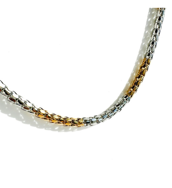 ALC Collection Hafif Zincir Tasarım Gold ve Gümüş Zincir Kolye