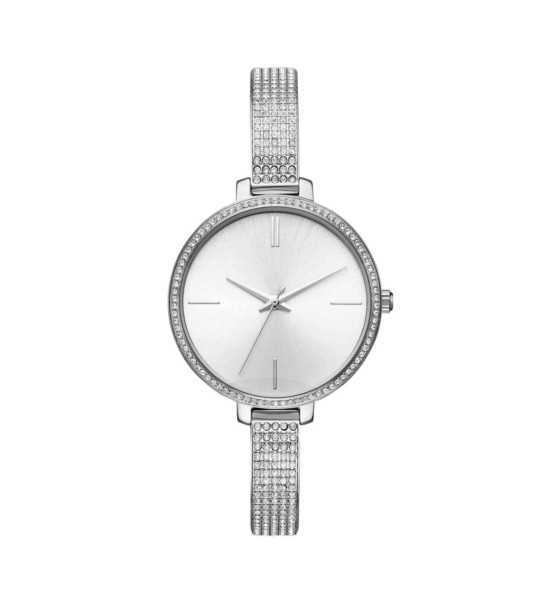ALC Collection Sade Tasarım Elmas Kaplama Gümüş Kadın Kol Saati