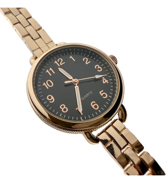 ALC Collection Klasik Tasarım Altın Kaplama Zarif Kadın Kol Saati