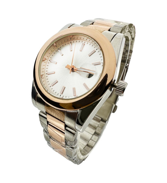 ALC Collection Takvim Detaylı Minimalist Tasarım Altın Kaplama Kadın Kol Saati