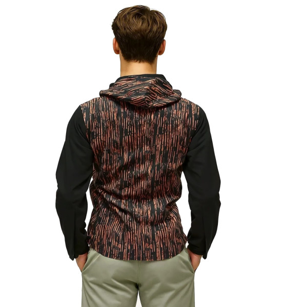 ALC Collection Çizgili Kompakt İki Iplik Şardonlu Erkek Sweatshirt Penye Slim Fit