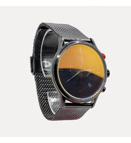 Tiger Orjinal Çelik Hasır Kordon Fonksiyonlu Erkek Kol Saati (Türkiye Resmi Distribütör Garantili)