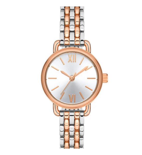 ALC Collection Gümüş Kaplama Rose Gold Detay Roma Rakamlı Kadın Kol Saati