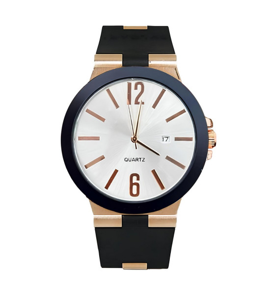 ALC Collection Lüks Tasarım Silikon Kordon Erkek Kol Saati (Altın)