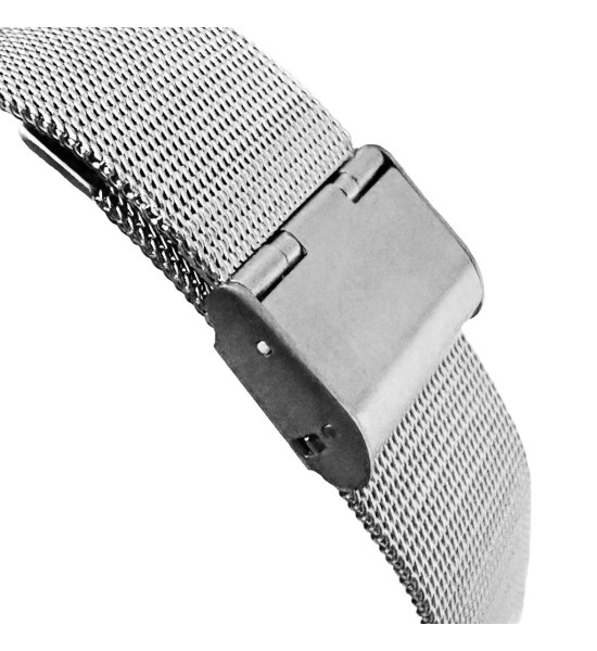 ALC Collection Ince Tasarım Hasır Kordonlu Üniseks Kol Saati (Gümüş)