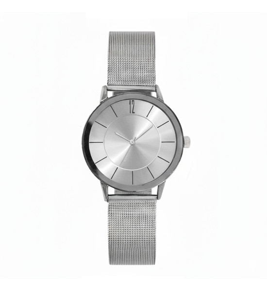 ALC Collection Ince Tasarım Hasır Kordonlu Üniseks Kol Saati (Gümüş)