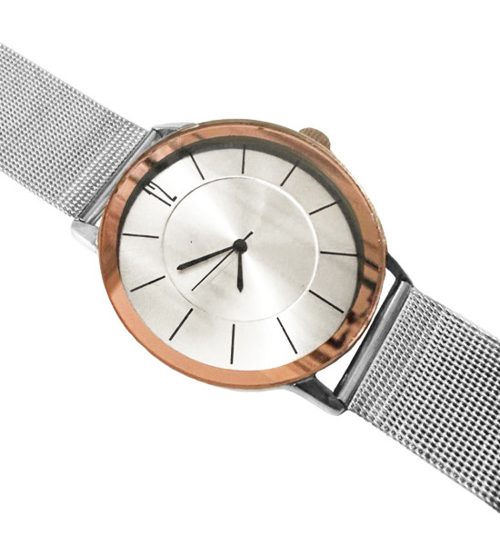 ALC Collection Ince Tasarım Hasır Kordonlu Üniseks Kol Saati (Altın)