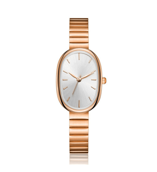 ALC Collection Oval Tasarım Rose Gold Kaplama Minimalist Kadın Kol Saati