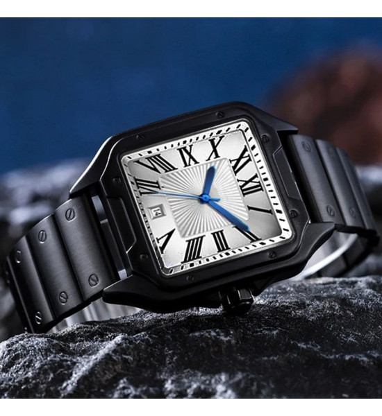 ALC Collection Ağır Model Büyük Kadran Lüks Erkek Kol Saati (Siyah)