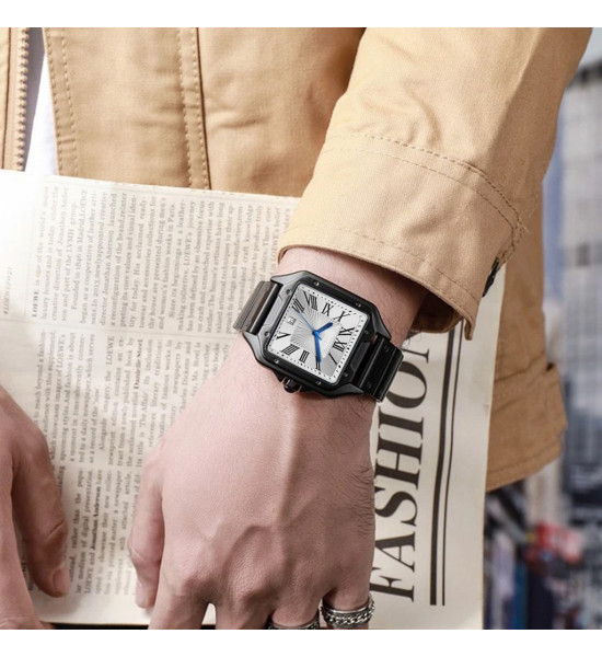 ALC Collection Ağır Model Büyük Kadran Lüks Erkek Kol Saati (Siyah)