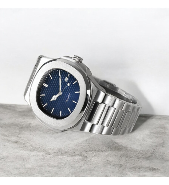 ALC Collection Lüks Klasik Tasarım Patek Model Erkek Kol Saati (Mavi)