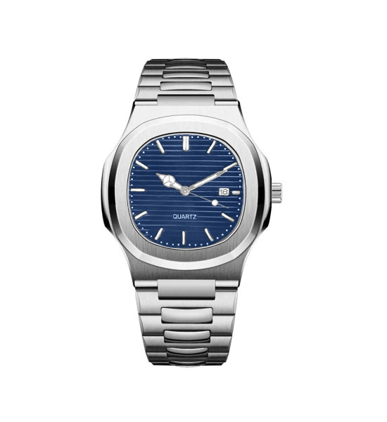 ALC Collection Lüks Klasik Tasarım Patek Model Erkek Kol Saati (Mavi)