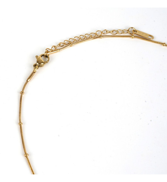 ALC Collection Balon Harfli Altın Kaplama Çelik Kolye (S Harfi)