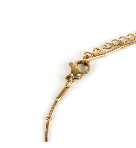 ALC Collection Balon Harfli Altın Kaplama Çelik Kolye (Z Harfi)