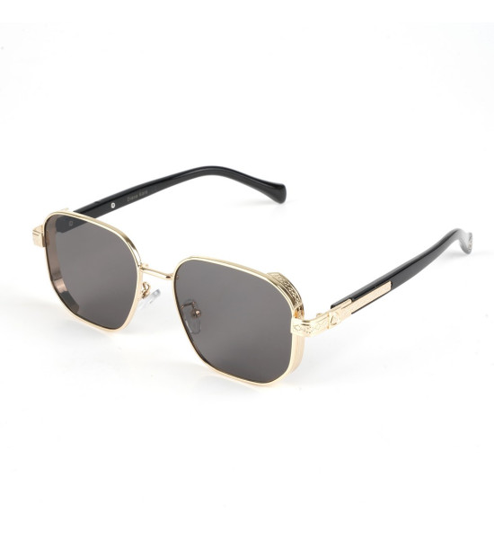 ALC Collection Altın Detaylı Kare Çerçeveli Siyah Güneş Gözlüğü