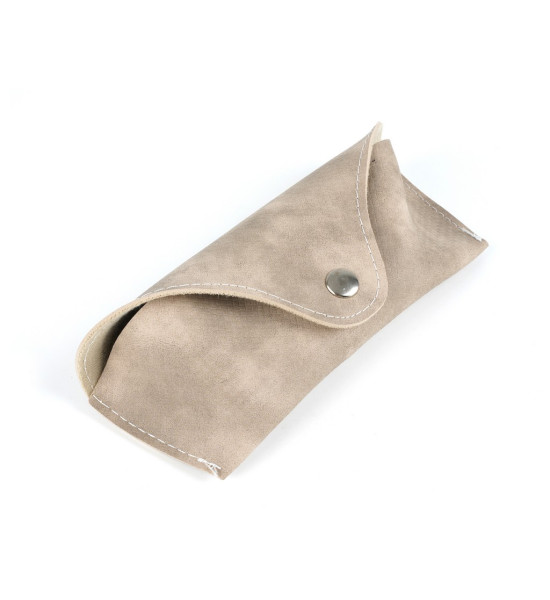 ALC Collection Kumaş Yüzeyli Düz Deri Gözlük Kılıfı