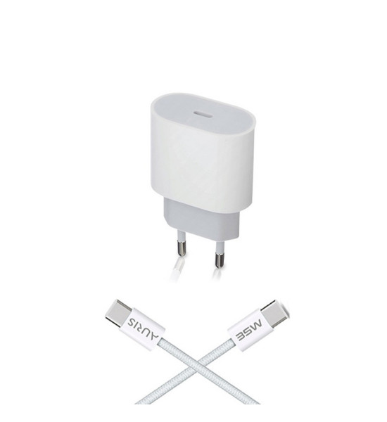 Auris Orijinal Type-C to Type-C Şarj Aleti Seti 35W