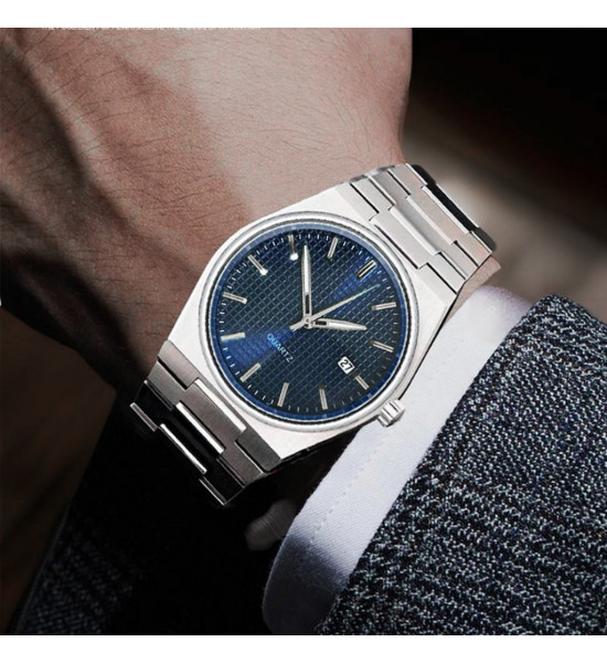 ALC Collection Klasik Lüks Tasarım Takvim Detaylı Erkek Kol Saati (Parlament Mavi)