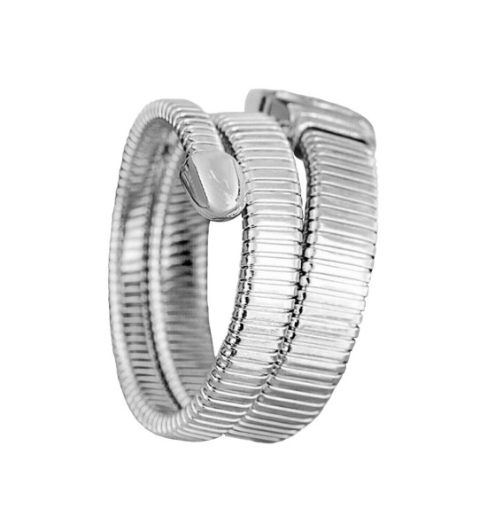 ALC Collection Lüks Yılan Tasarım Zirkon Detay Kol Saati (Açık Mavi)