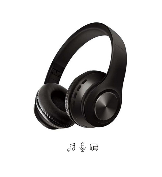 Subzero Kablosuz Kulak Üstü Bluetooth Kulaklık P68 (Siyah)