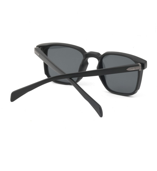 ALC Collection Gümüş Detaylı Kare Kemik Çerçeveli Güneş Gözlüğü (Siyah)