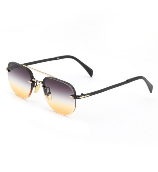 ALC Collection Vintage Tarz Gradient Dikdörtgen Unisex Güneş Gözlüğü (Renkli)