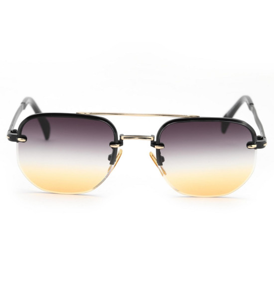 ALC Collection Vintage Tarz Gradient Dikdörtgen Unisex Güneş Gözlüğü (Renkli)