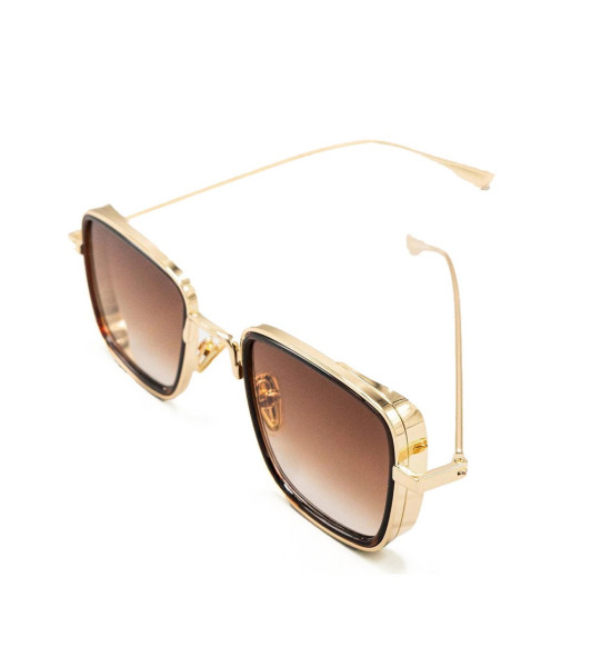 ALC Collection Lüks Kare Çerçeveli Tasarım Güneş Gözlüğü (Altın)