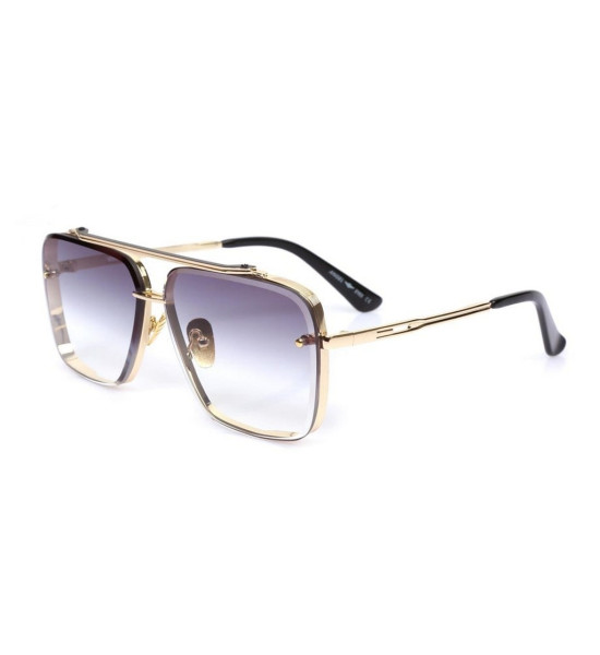 ALC Collection Ultra Lüks Retro Tasarım Polarize Güneş Gözlüğü (Altın)