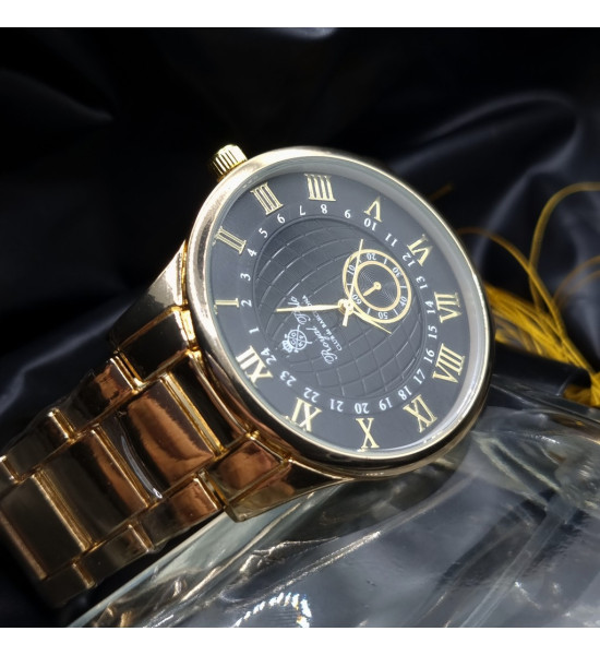 Royal Club De Polo Barcelona Kronometre Desenli Gold Ve Black Karışım Renk Erkek Kol Saati