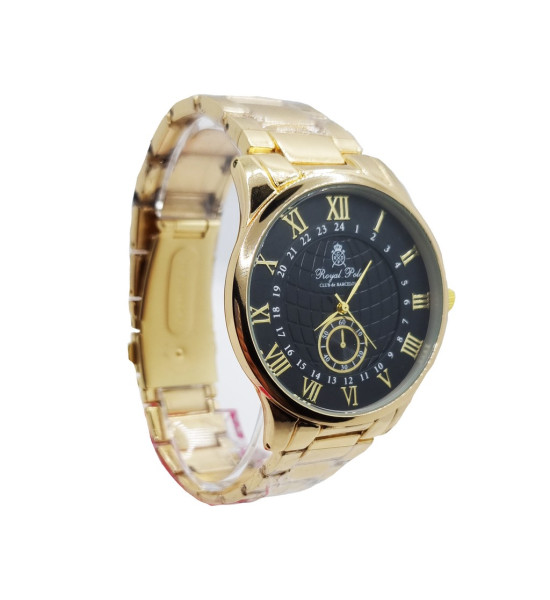 Royal Club De Polo Barcelona Kronometre Desenli Gold Ve Black Karışım Renk Erkek Kol Saati