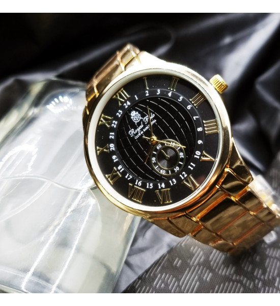 Royal Club De Polo Barcelona Kronometre Desenli Gold Ve Black Karışım Renk Erkek Kol Saati